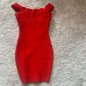 Girls Katie j nyc red bandage dress M